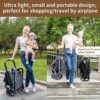 COOL KIDS X5 Matrix Stroller - Lightweight Baby Stroller - Gravity Automatic Self Folding Travel Stroller for Airplane, One-Hand Folding Toddler Stroller, Compact Umbrella Stroller(Black)