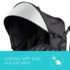 Summer Infant 3Dlite Convenience Stroller, Jet Blue - Lightweight Stroller with Aluminum Frame, Large Seat Area, 4 Position Recline, Extra Large Storage Basket - Infant Stroller for Travel and More